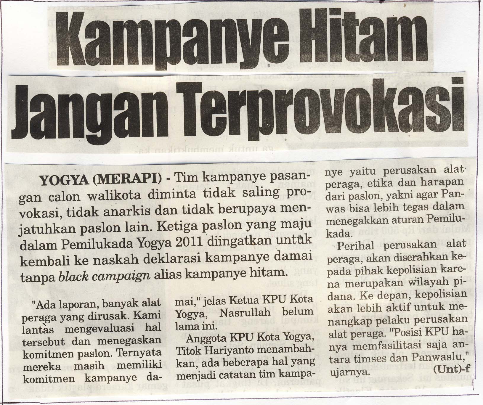 Kliping jogja terbaru